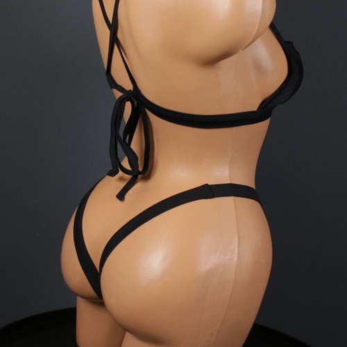 Bikini two-piece new black ultra sexy swimsuit
