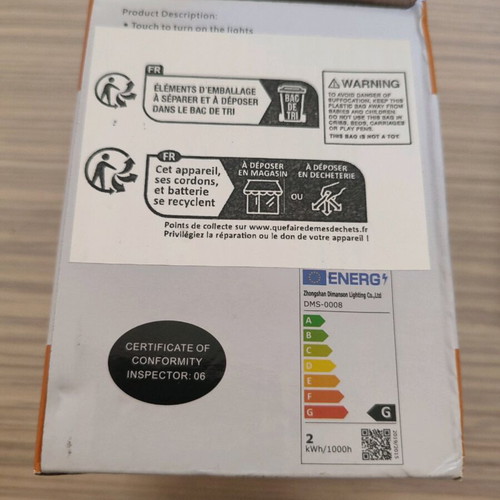 Smart lamps with touch control, set of 3, new