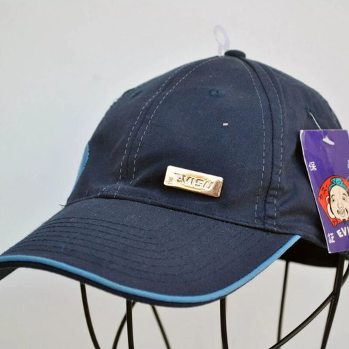 Vintage blue embroidered Evisu cap, unbranded