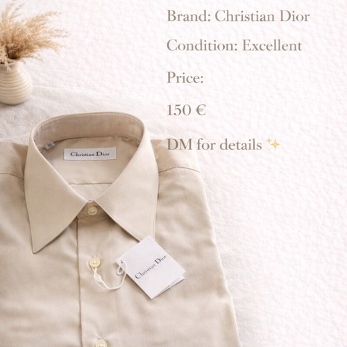 Christian Dior Monsieur Shirt New Beige