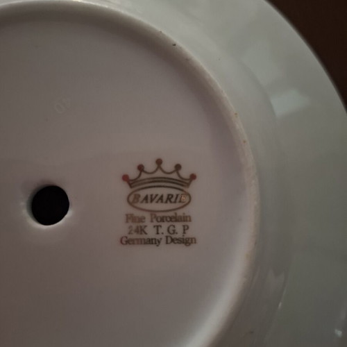 Bohemia porcelain dessert plates, made in Germany