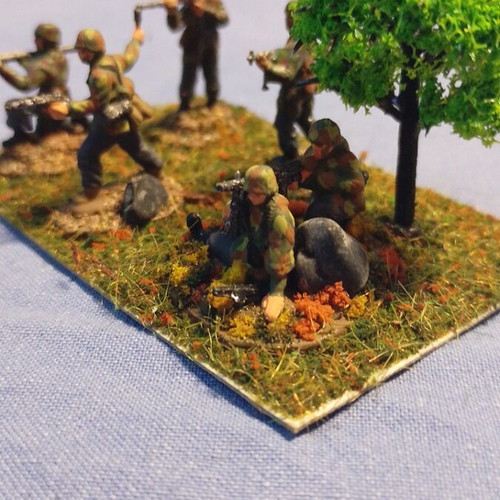 Mini Diorama German Paratroopers World War II scale 1/72 like new
