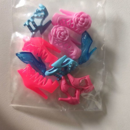 Doll shoes set of 5 pairs new