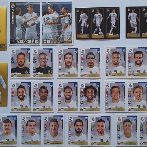 FIFA 365 2015-2016 Real Madrid CF complete set with 30 stickers like new