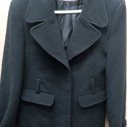 Positive black coat size L like new, slim fit