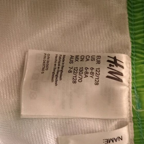 H&M Boys' Swimwear Like New Green with Pineapple Print