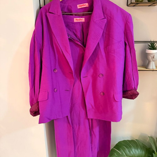 Karavan fabric pants like new, purple, size L