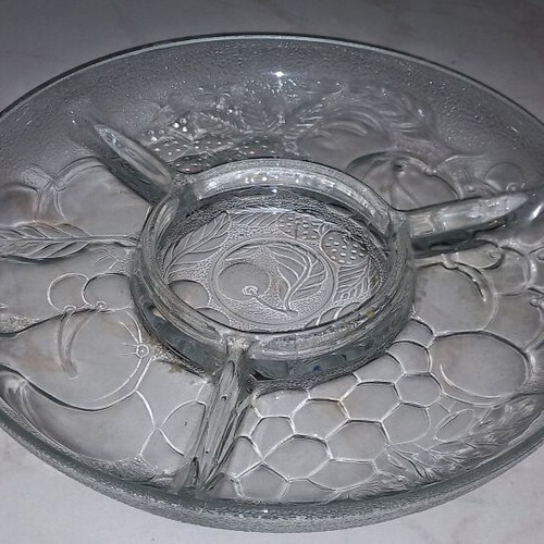 Serving platter for four positions like new