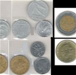 ITALY σούπερ σετ 8 νομισμάτων (2-5-10-20-50-100-200-500 lire 1951-1992)