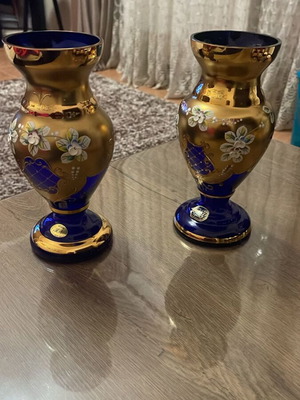 Rococo vases genuine, new, set of 2 pieces