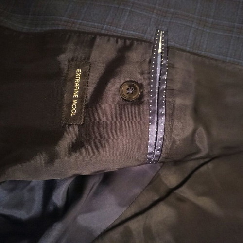 Massimo Dutti suit used, blue, wool, size 36/38