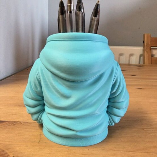 Hoodie pencil holder made to order, blue