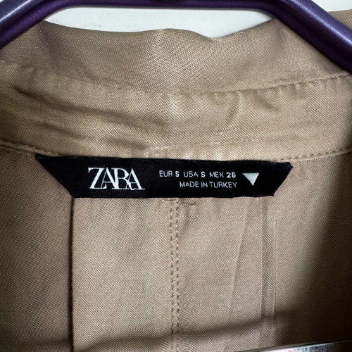 Zara Oversized πουκάμισο φόρεμα σατινέ μέγεθος S σαν καινούργιο, μπεζ taupe