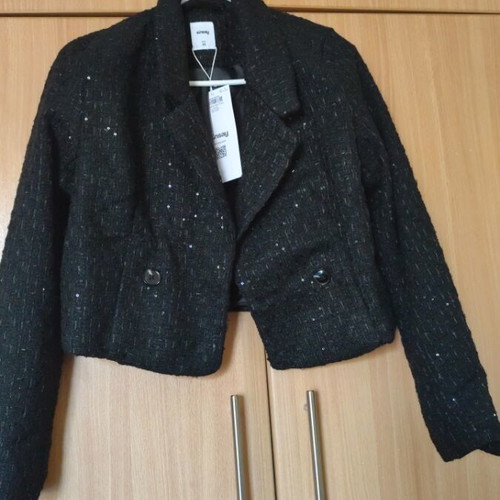 Black short jacket Sinsay new, size M