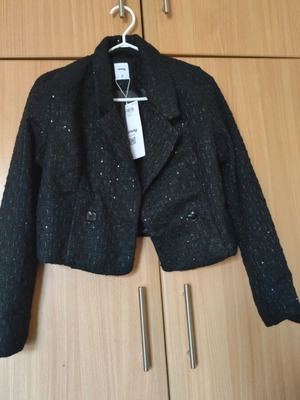 Black short jacket Sinsay new, size M