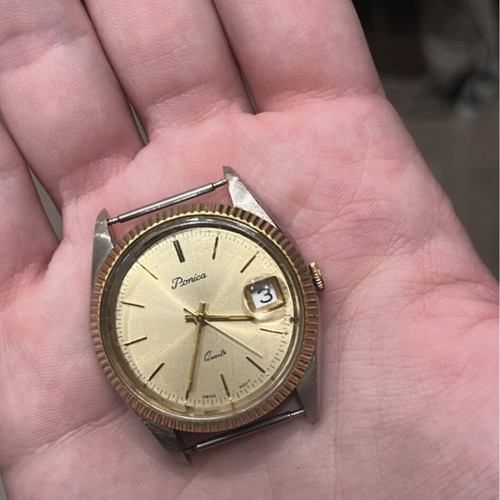 Datejust two tone Swiss made vintage quartz watch used
