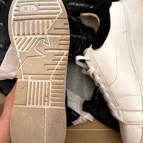 Emporio Armani sneakers used, size 44, white