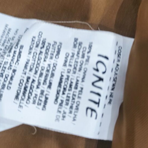 Vintage Ignite men's leather jacket lamb suede size 58 XXL+ like new