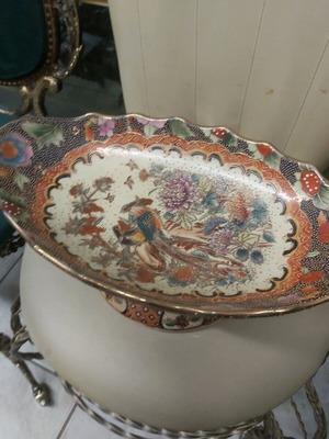 Fruit bowl genuine from China like new with stamps 37x21cm