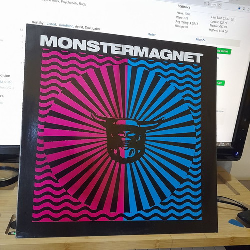 Monster Magnet LP used, metal mini-album 1990 Glitterhouse