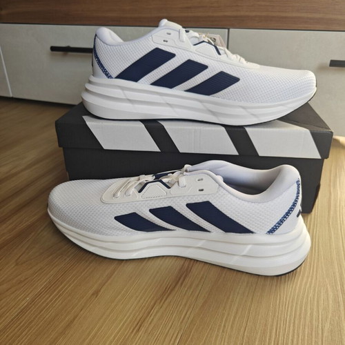 Adidas Galaxy 7 running shoes new, white with blue stripes