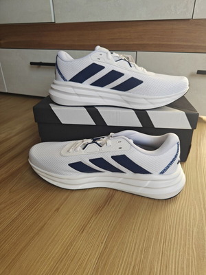 Adidas Galaxy 7 running shoes new, white with blue stripes
