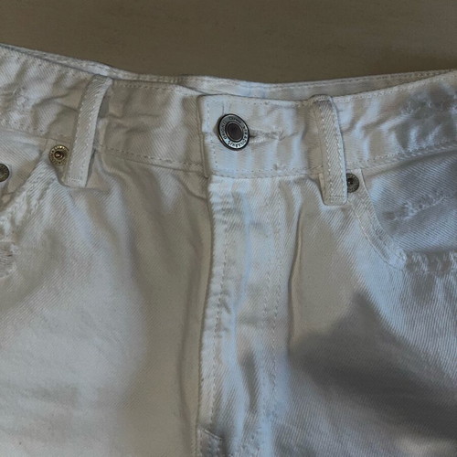 White Stradivarius shorts used, size S
