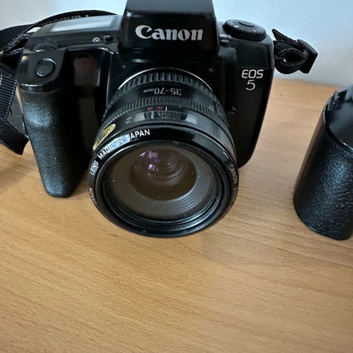 Canon EOS 5 and EOS 1000F N film cameras used for repair or parts