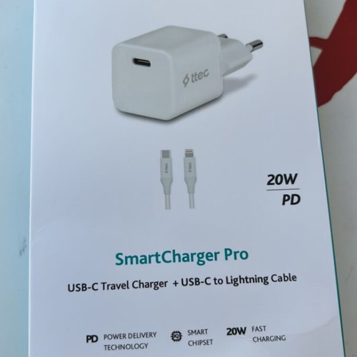 Ttec SmartCharger Pro USB-C to Lightning cable with brick new