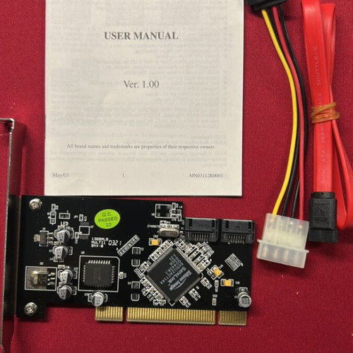 PCI SATA controller vintage PC new, without software