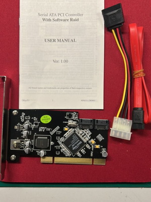 PCI SATA controller vintage PC new, without software