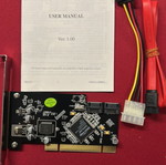 PCI SATA controller vintage PC new, without software