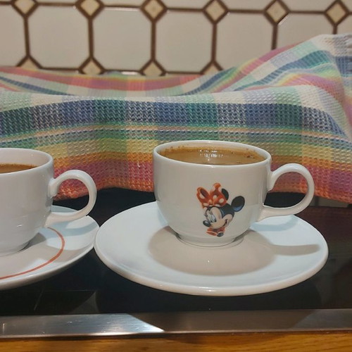 Disney Land cup set used with Minie and Mickey Mouse
