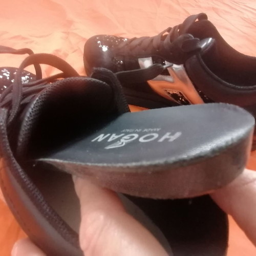 Hogan H222 Sport Shoes Like New Black Suede Velvet with Sequins Size 37