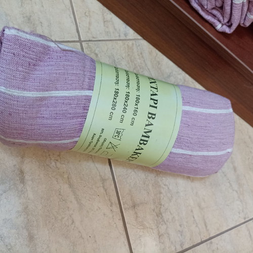 Set of 3 lilac throws with defect summer