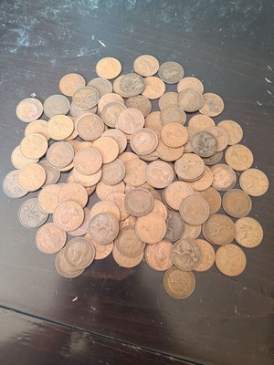 British coins used, pack of 100, old