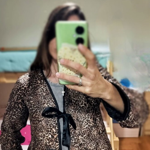 Animal Print Quilted Jacket One Size Like New