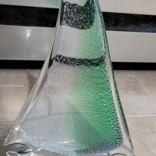 Murano Glass Sailboat Decorative Vintage Handmade