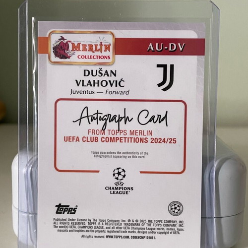 Topps Merlin Vlahovic Dusan Auto /199 καινούργιο