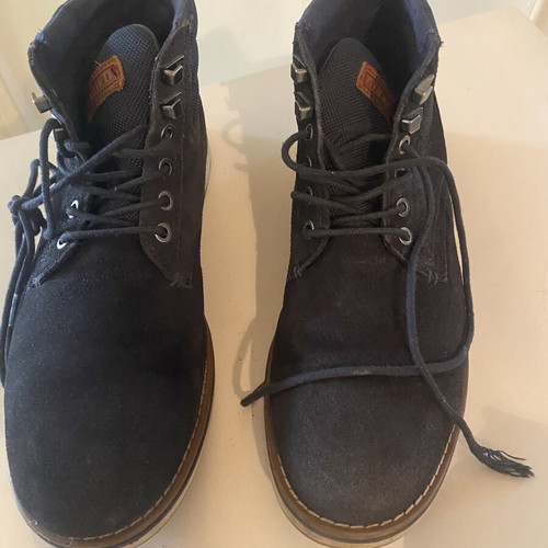 Tommy Hilfiger suede navy blue ankle boots size 43 like new