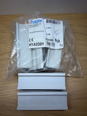 Hager rail 5 pcs new
