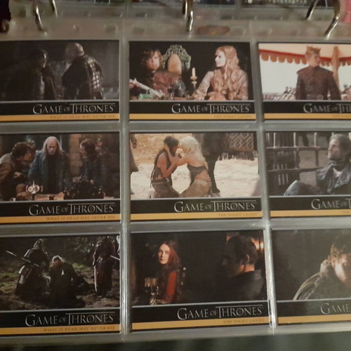 HBO cards from Game of Thrones series and album new, 637 authentic