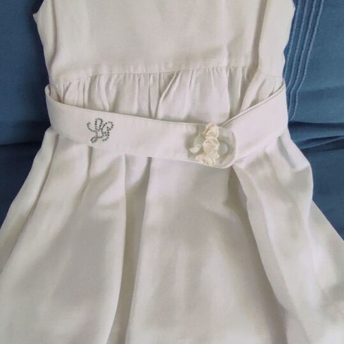 Lapin House girls' occasion dress like new, white, age 2