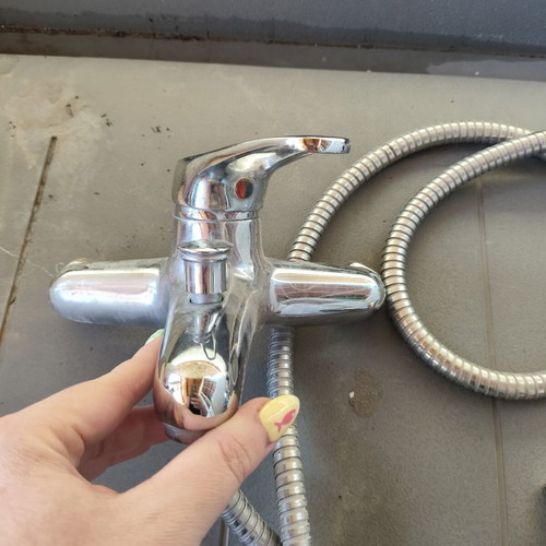 Bathroom set 3 pieces: basin faucet, shower mixer & handset with hose