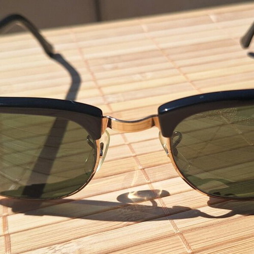 Ray Ban Clubmaster sunglasses G15, made in USA, Bausch and Lomb