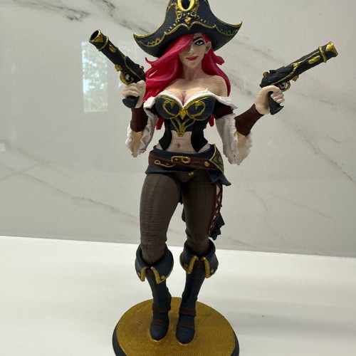 3D Miss Fortune figure new, handpainted League of Legends collectible