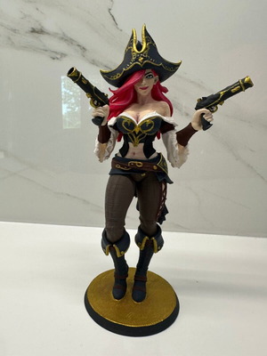 3D φιγούρα Miss Fortune καινούργια, χειροποίητη βαμμένη συλλεκτική League of Legends