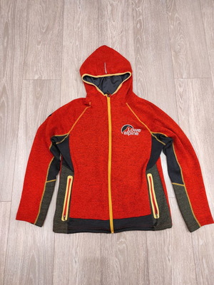 Lowe Alpine technical fleece jacket size M like new, red and orange