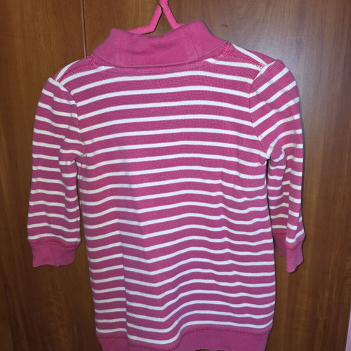 Ralph Lauren knitted sweater pink and white stripes 18 months like new
