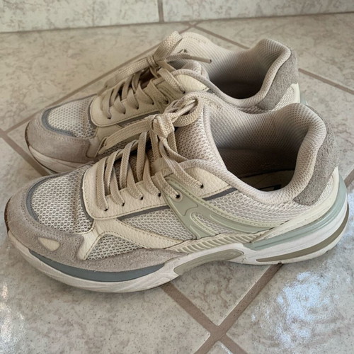Zara sneakers like new in gray, beige and ciel shades size 38